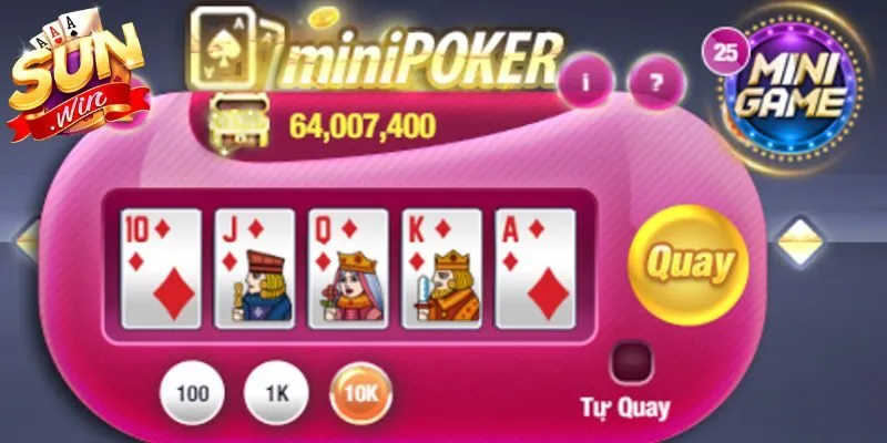 Vài nét cơ bản về cách chơi mini poker